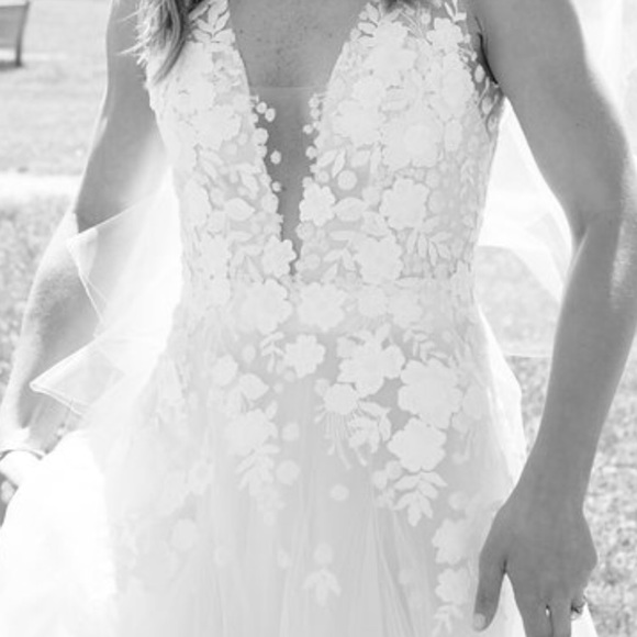 Mira Zwillinger Dresses Mira Zwillinger Sophia Plunge Neckline Gown Poshmark